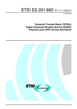 Die Norm ETSI ES 201660-V1.1.1 20.7.1999 Ansicht
