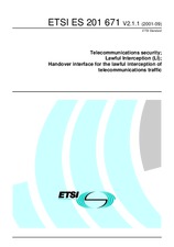 Die Norm ETSI ES 201671-V2.1.1 21.9.2001 Ansicht