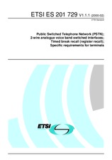 Die Norm ETSI ES 201729-V1.1.1 24.2.2000 Ansicht