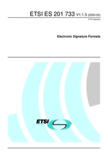 Die Norm ETSI ES 201733-V1.1.3 9.5.2000 Ansicht