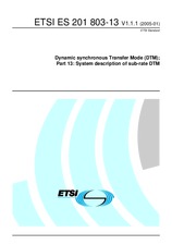 Die Norm ETSI ES 201803-13-V1.1.1 4.1.2005 Ansicht