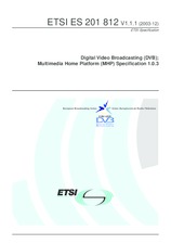 Die Norm ETSI ES 201812-V1.1.1 3.12.2003 Ansicht