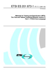 Die Norm ETSI ES 201873-1-V1.1.1 21.3.2001 Ansicht