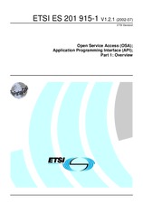 Die Norm ETSI ES 201915-1-V1.2.1 10.7.2002 Ansicht