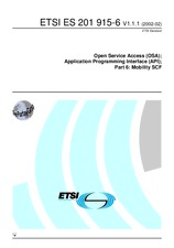 Die Norm ETSI ES 201915-6-V1.1.1 19.2.2002 Ansicht