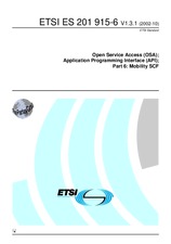 Die Norm ETSI ES 201915-6-V1.3.1 2.10.2002 Ansicht