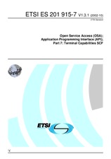 Die Norm ETSI ES 201915-7-V1.3.1 2.10.2002 Ansicht