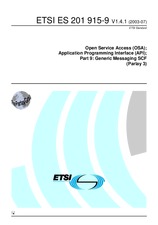 Die Norm ETSI ES 201915-9-V1.4.1 29.7.2003 Ansicht