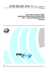 Die Norm ETSI ES 201915-11-V1.4.1 29.7.2003 Ansicht