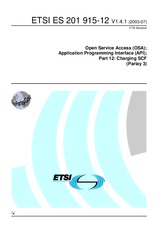 Die Norm ETSI ES 201915-12-V1.4.1 29.7.2003 Ansicht