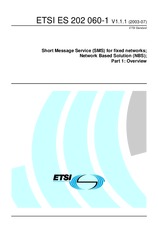 Die Norm ETSI ES 202060-1-V1.1.1 23.7.2003 Ansicht