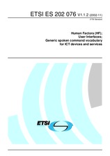 Die Norm ETSI ES 202076-V1.1.2 7.11.2002 Ansicht