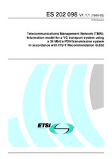 Die Norm ETSI ES 202098-V1.1.1 14.5.1999 Ansicht