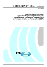Die Norm ETSI ES 202170-V1.1.1 23.4.2003 Ansicht