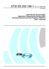 Die Norm ETSI ES 202196-1-V1.1.1 4.8.2003 Ansicht