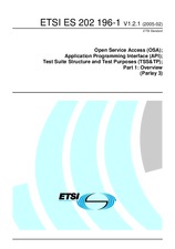 Die Norm ETSI ES 202196-1-V1.2.1 16.2.2005 Ansicht