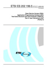 Die Norm ETSI ES 202196-5-V1.2.1 16.2.2005 Ansicht