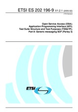 Die Norm ETSI ES 202196-9-V1.2.1 16.2.2005 Ansicht