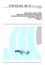 Die Norm ETSI ES 202196-12-V1.2.1 16.2.2005 Ansicht