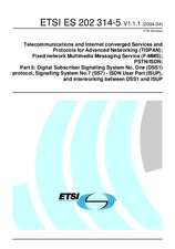 Die Norm ETSI ES 202314-5-V1.1.1 27.4.2004 Ansicht