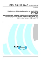 Die Norm ETSI ES 202314-5-V1.1.2 2.3.2005 Ansicht