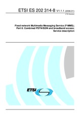 Die Norm ETSI ES 202314-8-V1.1.1 25.1.2006 Ansicht