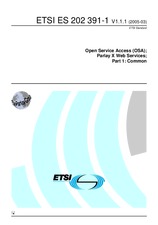 Die Norm ETSI ES 202391-1-V1.1.1 22.3.2005 Ansicht