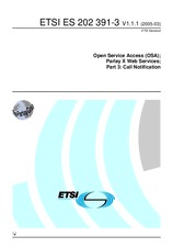 Die Norm ETSI ES 202391-3-V1.1.1 22.3.2005 Ansicht