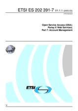 Die Norm ETSI ES 202391-7-V1.1.1 22.3.2005 Ansicht