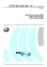 Die Norm ETSI ES 202391-10-V1.1.1 22.3.2005 Ansicht