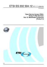 Die Norm ETSI ES 202504-12-V1.1.1 13.5.2008 Ansicht