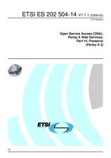 Ansicht ETSI ES 202504-14-V1.1.1 13.5.2008