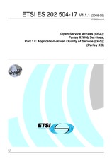 Die Norm ETSI ES 202504-17-V1.1.1 13.5.2008 Ansicht