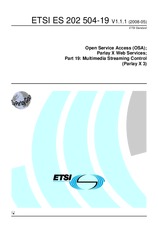 Die Norm ETSI ES 202504-19-V1.1.1 13.5.2008 Ansicht