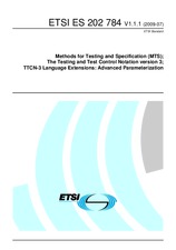 Die Norm ETSI ES 202784-V1.1.1 27.7.2009 Ansicht
