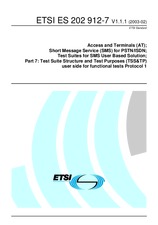 Die Norm ETSI ES 202912-7-V1.1.1 11.2.2003 Ansicht