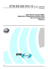 Die Norm ETSI ES 202915-12-V1.2.1 5.8.2003 Ansicht