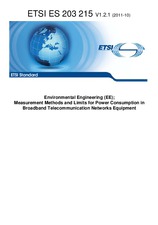 Die Norm ETSI ES 203215-V1.2.1 14.10.2011 Ansicht