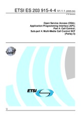 Die Norm ETSI ES 203915-4-4-V1.1.1 11.4.2005 Ansicht