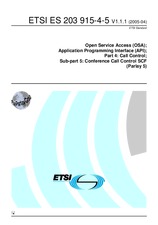 Die Norm ETSI ES 203915-4-5-V1.1.1 11.4.2005 Ansicht