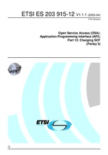 Die Norm ETSI ES 203915-12-V1.1.1 11.4.2005 Ansicht