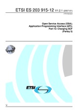 Die Norm ETSI ES 203915-12-V1.2.1 9.1.2007 Ansicht