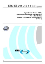 Die Norm ETSI ES 204915-4-5-V1.1.1 19.5.2008 Ansicht