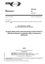 Die Norm ETSI ETR 108-ed.1/Amd.1 15.8.1995 Ansicht