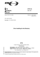 Die Norm ETSI ETR 124-ed.1 30.3.1994 Ansicht