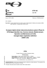 Die Norm ETSI ETR 128-ed.1 2.5.1995 Ansicht