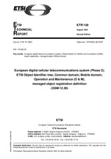 Die Norm ETSI ETR 128-ed.2 28.7.1995 Ansicht