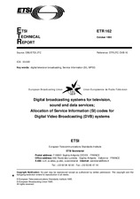 Die Norm ETSI ETR 162-ed.1 15.10.1995 Ansicht