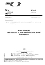 Die Norm ETSI ETR 167-ed.1 15.1.1995 Ansicht