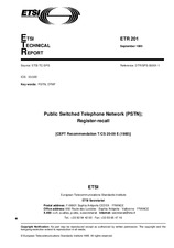 Die Norm ETSI ETR 201-ed.1 15.9.1995 Ansicht
